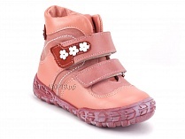 208-307,46,236,19 Тотто (Totto), ботинки демисезонние детские профилактические, байка, кожа, розовый, красный в Перми
