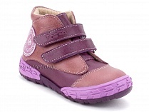 105-016,021 Тотто (Totto), ботинки детские демисезонные утепленные, байка, кожа, сиреневый. в Перми
