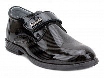 51218-1 ШагоВита (Shagovita), туфли подростковые ортопедические профилактические,  кожа, лак, черный в Перми