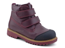 505 Б(31-36) Минишуз (Minishoes), ботинки ортопедические профилактические, демисезонные утепленные, кожа, байка, бордовый в Перми