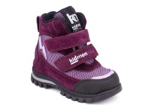 5008-15 (21-25) Кидмен (Kidmen), ботинки ортопедические профилактические, демисезонные утепленные, мембрана, нубук, байка, фиолетовый в Перми