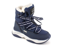 А45-157 Сурсил (Sursil-Ortho), ботинки детские зимние ортопедические профилактические, натуральныя шерсть, искуственная кожа, мембрана, темно-синий в Перми