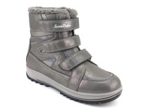 А35-100-4 Сурсил (Sursil-Ortho), ботинки подростковые ортопедические с высоким берцем, зимние,  шерсть, кожа, текстиль, серый в Перми