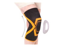 Н-103 Экотен (Ecoten) Бандаж компрессионный фиксирующий нижних конечностей на коленный сустав, эластичный с ребрами жесткости и силиконовым кольцом 