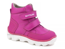 BL-271(55) Боттилини (Bottilini), ботинки  детские демисезонные  ортопедические профилактические, кожа, байка, фуксия в Перми