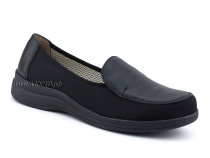 84-122-22-402/30 Рикосс (Ricoss) туфли для взрослых, текстиль, кожа, черный, полнота 9 в Перми