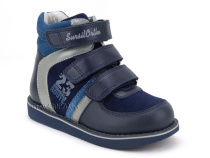 23-251  Сурсил (Sursil-Ortho), ботинки неутепленные с высоким берцем, кожа , нубук, синий, голубой в Перми