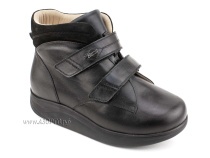 141606W Сурсил-Орто (Sursil-Ortho), ботинки для взрослых, ригидная подошва, диабетическая подкладка, кожа, нубук, черный, полнота 11 в Перми