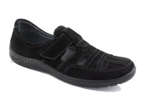51319-1 ШагоВита (Shagovita), туфли детские ортопедические профилактические, нубук, черный в Перми