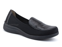 84-52Т-22-402/30 Рикосс (Ricoss) туфли для взрослых, кожа, лак, текстиль, черный, полнота 9 в Перми