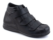 5008-01  Плюмекс (Plumex), ботинки для взрослых демисезонные утепленные, кожа, черный, полнота 10. в Перми