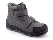 2458-721 Тотто (Totto), ботинки детские утепленные ортопедические профилактические, кожа, серый. в Перми