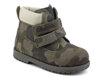 505 Х(23-25) Минишуз (Minishoes), ботинки ортопедические профилактические, демисезонные утепленные, натуральная замша, байка, хаки, камуфляж в Перми